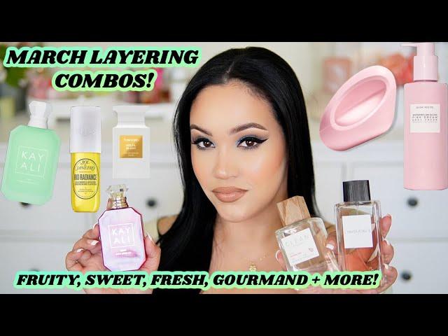 MARCH FRAGRANCE + BODY CARE LAYERING COMBOS!  | MUST TRY FRAGRANCE LAYERING COMBOS! AMY GLAM 