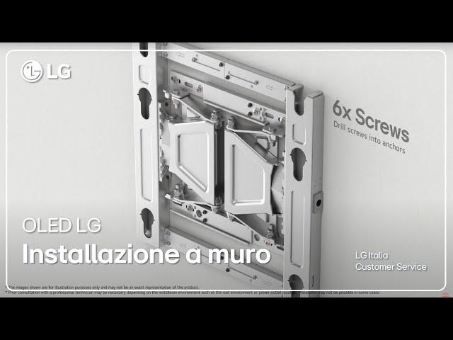 TV LG | Installazione  Staffa a muro TV OLED LG