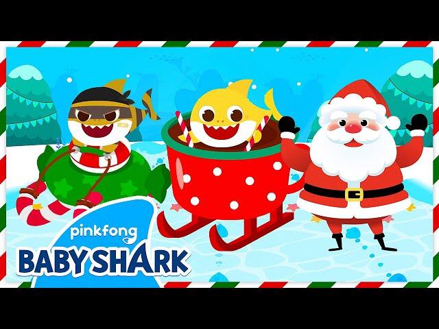 Baby Shark's Christmas Sled Race! Who will Win? | +Compilation | Happy Holidays |Baby Shark Official