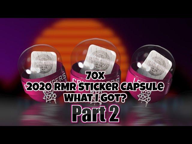 So I oppend 70x 2020 RMR Sticker Capsules in CSGO 2021.... Again