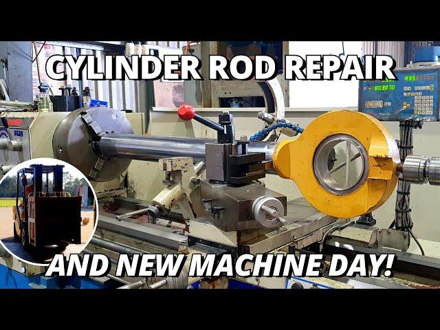 Repair CAT 988 Loader Rod & New Machine Day | Machining & Welding