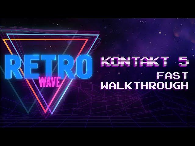 Retrowave - KONTAKT Synthwave library - Fast Walkthrough