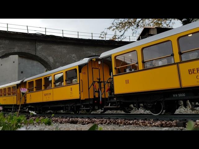 Mutzerbahn - LGB G 3/4 Thusis with Bernina cars ...