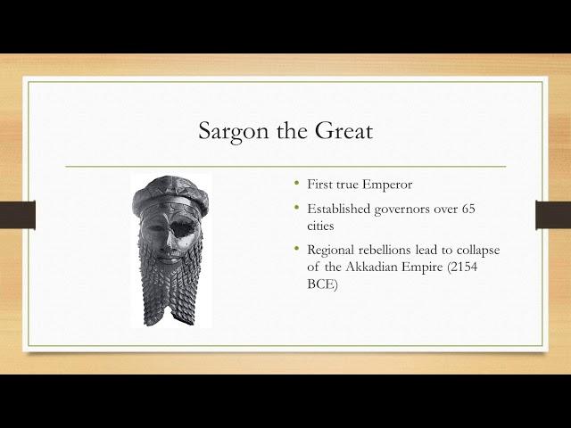 Week 2 - Akkadian Empire Lecture - Dr. Neil Soggie