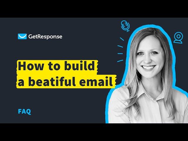 How to Create Emails from Scratch With the GetResponse Email Creator | Email Design Tutorial
