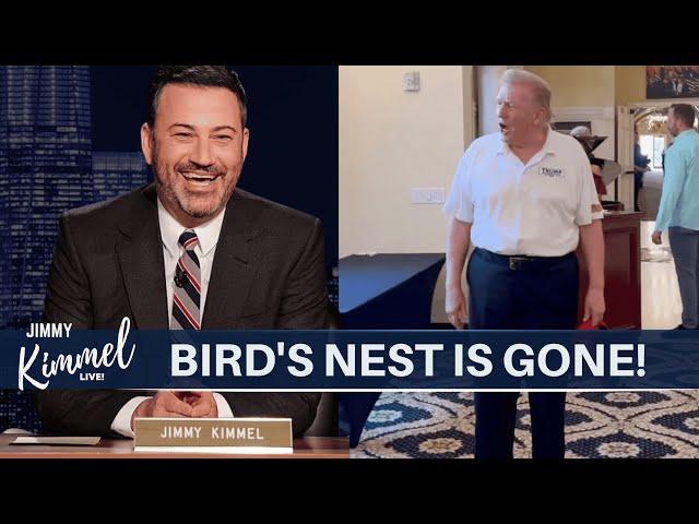 Hilarious! Jimmy Kimmel Breaks Down Trump’s “Bird’s Nest” Hair Makeover | Trumo new Hairstyle