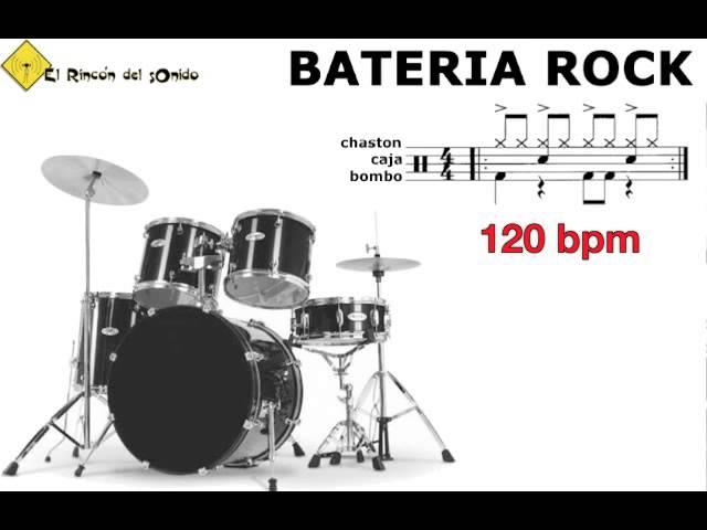 Bateria rock 120 bpm