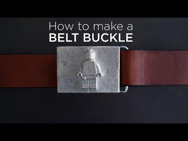 How to make a Belt Buckle | Kinetic Sand Metal Casting Project