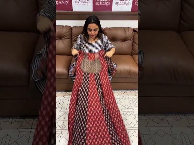 Iha’s in-house printed Anarkali tops collections for booking visits