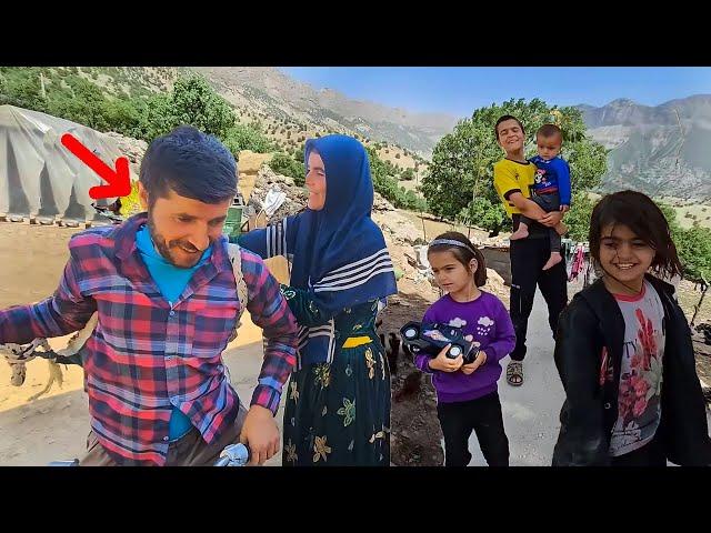 Special guest at the Akram's Farm and happiness of the nomadic family