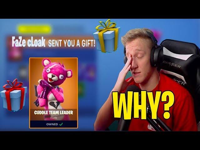 Tfue Reacts To His *NEW GIFTED* SKINS & Shows His Skin Collection!!