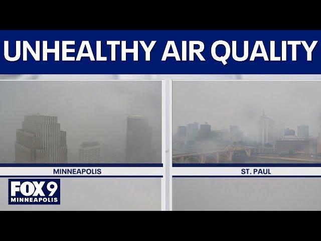 Air quality remains unhealthy in Minnesota from Canadian wildfire smoke