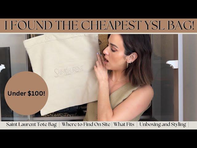 I BOUGHT THE CHEAPEST YSL BAG ON THE WEBSITE | SAINT LAURENT TOTE BAG UNBOXING | LUXURY GIFT IDEAS