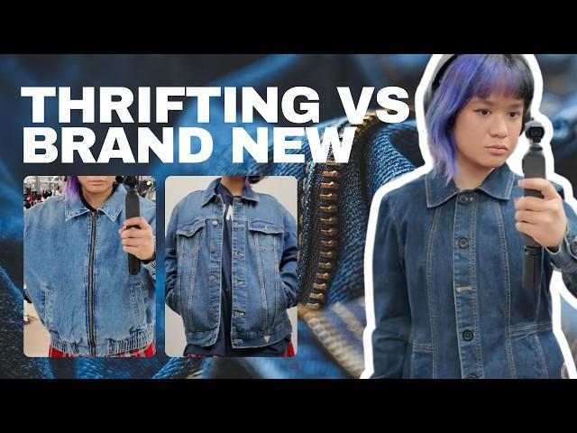 do you prefer thrifting or buying brand-new clothes?