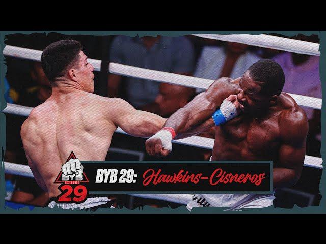 BYB 29 Main Event, Bare Knuckle Title Fight & Fight of the Night: Cub Hawkins vs. Gregoris Cisneros