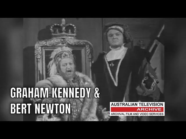 Graham Kennedy and Bert Newton: The Unforgettable TV Comedy Duo in a Hilarious Television Moment!