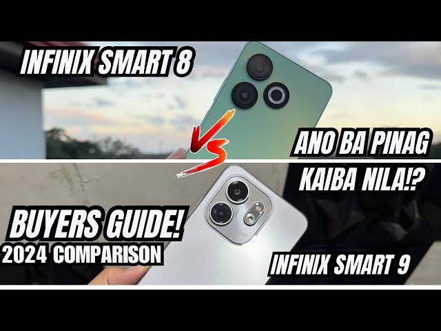 INFINIX SMART 8 VS INFINIX SMART 9: ANO BA UPGRADE DITO?! PHONE COMPARISON 2024