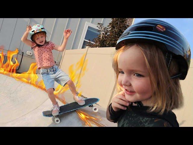 SKATE TRiCKS with Adley & Niko!! we made Skateboards for YOU!  shred sesh in the backyard skate park