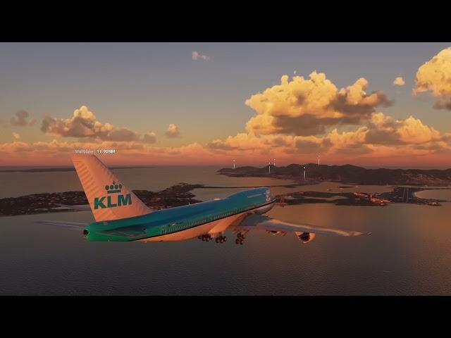 Landig at Palermo Princess Juliana TNCM  - KLM B747-8