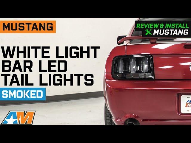 2005-2009 Mustang White Light Bar LED Tail Lights; Smoked Lens Review & Install