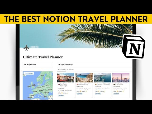 Ultimate Notion Travel Planner Template & Tutorial (Easy Travel Planning)