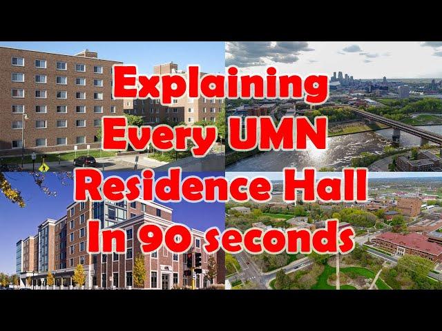 Every University of Minnesota Residence Hall in 90 Seconds