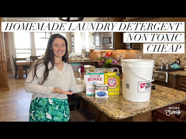 BEST Homemade Liquid Laundry Detergent (make it with me!)