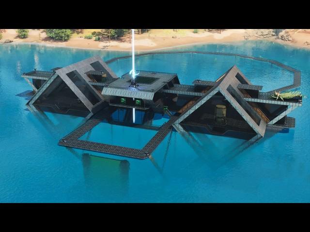 I Built a Modern Ocean Tek Base with Water Pen in ARK: Survival Ascended