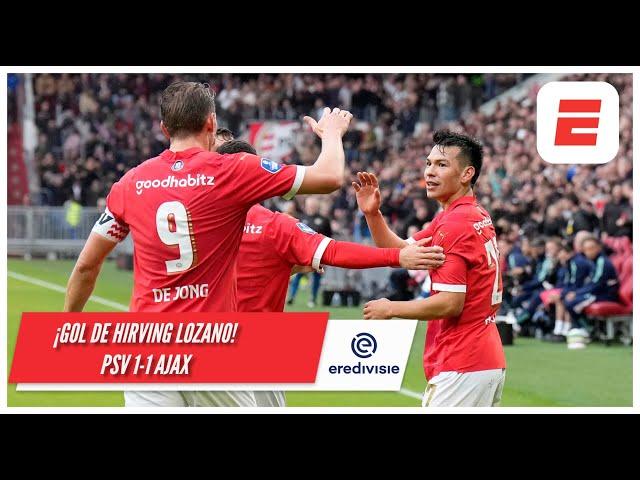 CHUCKY LOZANO dejó fría a la defensa del AJAX y anotó el gol del empate para el PSV | Eredivisie