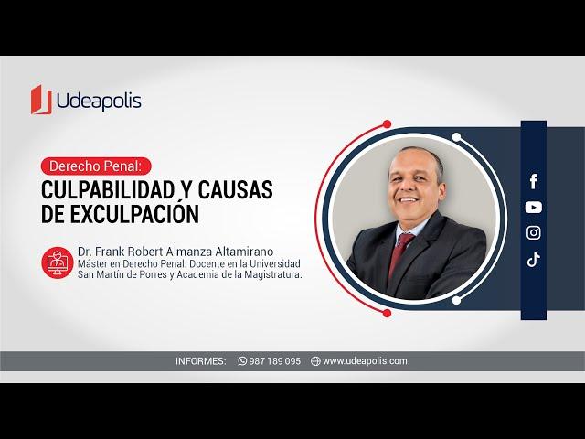 Culpabilidad y Causas de Exculpación | Frank Robert Almanza Altamirano