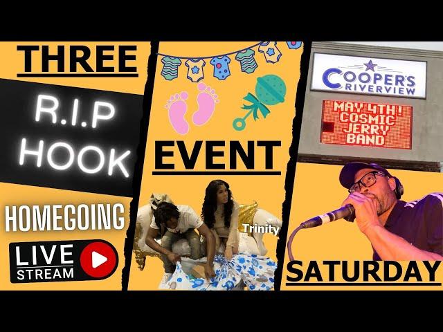 A Three Event Saturday #livestream #babyshower #clubdj