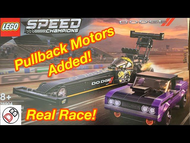 LEGO Speed Champions 76904 Pullback Build - Drag Race - Dragster & 1970 Dodge Challenger T/A Review