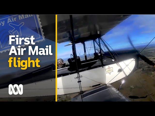 Australia's first sanctioned air mail flight re-enacted | Amazing Australia | ABC Australia