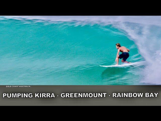 Surfing. JJ Florence, Parko, Wilko, Wayne Deane,& Co. Pumping Kirra, Greenmount, Rainbow Bay!