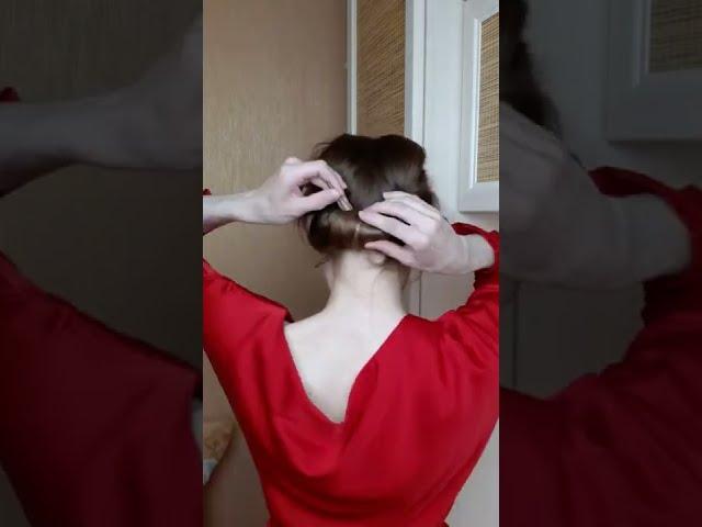 Вечерняя причёска - отличный вариант на выпускной или праздник #shorts
