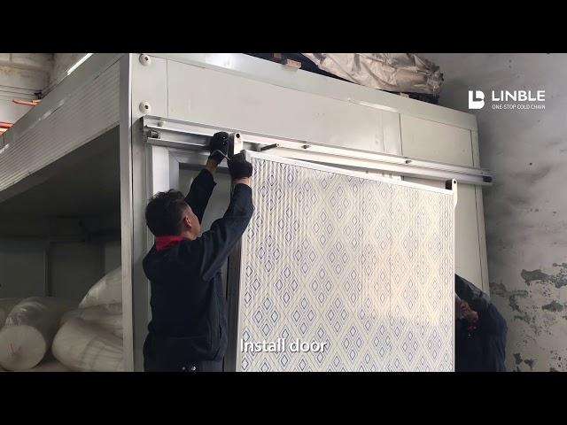 How to install cold room sliding door？