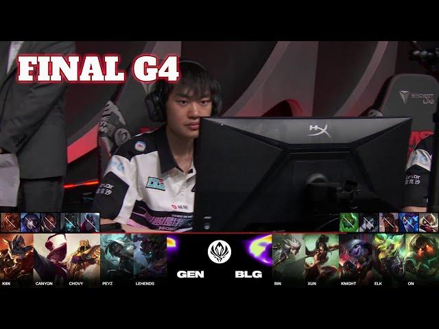 GEN vs BLG - Game 4 | Grand Finals LoL MSI 2024 | Bilibili Gaming vs Gen.G G4 full game