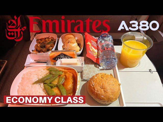 EMIRATES 615 PASSENGERS AIRBUS A380 (Economy) | Dubai - Bali | Flight Review