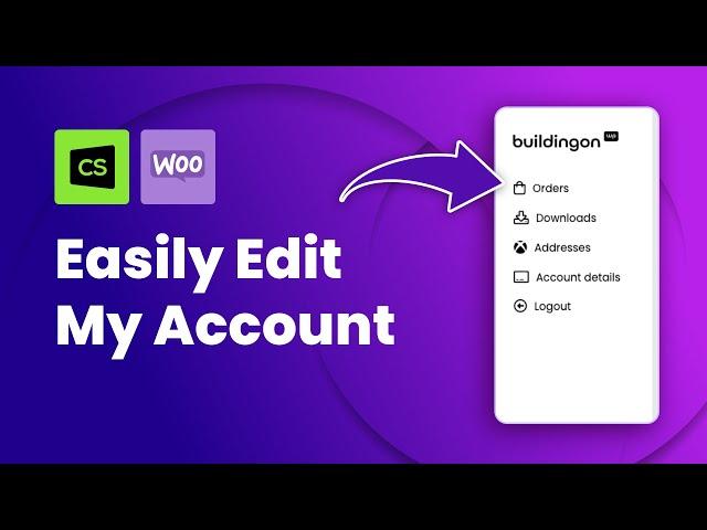 Customize The WooCommerce My Account Page In 30 Minutes – No code!