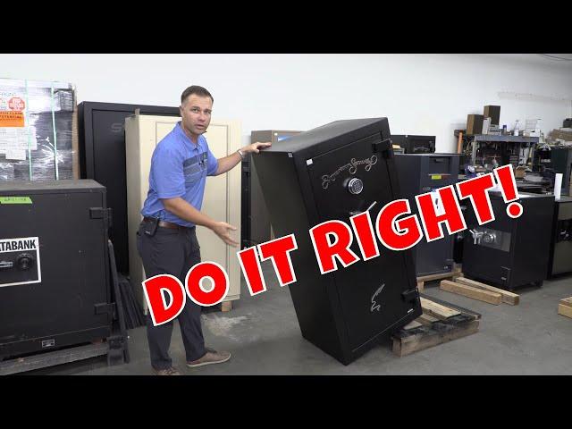 How to remove a Gun Safe from Pallet