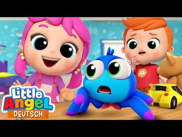 Itsy Bitsy in Not! | Wir helfen der klitzekleinen Spinne | Little Angel Deutsch - Kinderlied