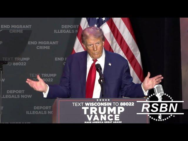 LIVE: President Trump Delivers Remarks in Prairie du Chien, WI - 9/28/24