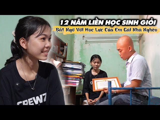 NHÀ NGHÈO HIẾU HỌC 12 NĂM ĐẠT TOÀN HỌC SINH GIỎI