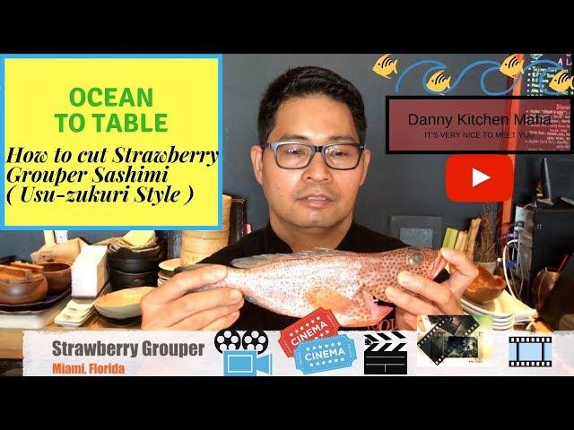 Strawberry Grouper Sashimi | How to | DIY
