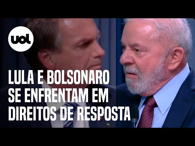 Lula x Bolsonaro no debate Globo: direitos de respostas têm acusações de 'mentiroso' e 'rachadinha'