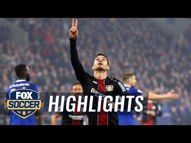 Lucas Alario doubles Leverkusen lead vs. Schalke 04 | 2018-19 Bundesliga Highlights