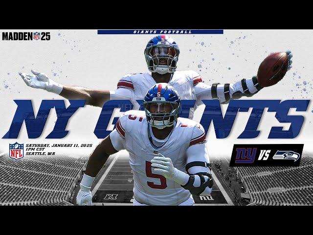 Pass Rush Puts On A Show In Seattle! | Madden 25 NY Giants Franchise | Episode 6