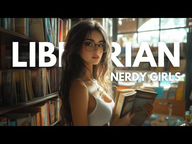 [4K] Ai Lookbook Librarian - Ai Lookbook Library Girl