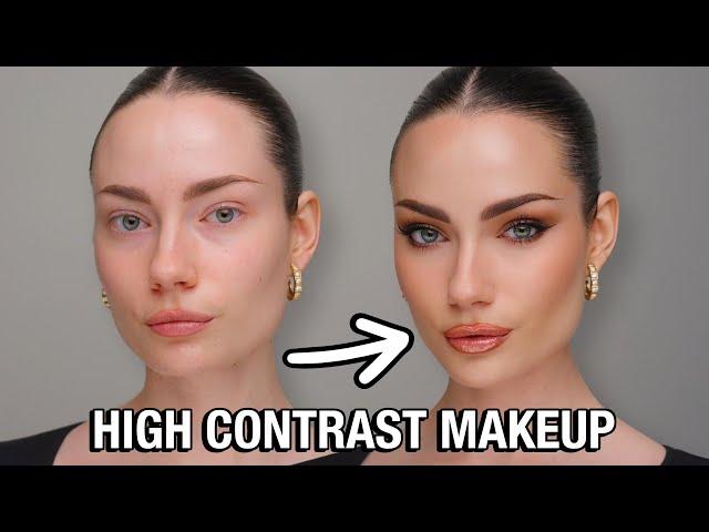 HIGH CONTRAST MAKEUP CHANGED MY FACE?! 