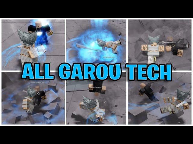 All Garou Tech in Strongest Battlegrounds | Roblox